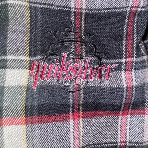 Quiksilver Plaid Button Down Jacket - Size Medium - Picture 10 of 11